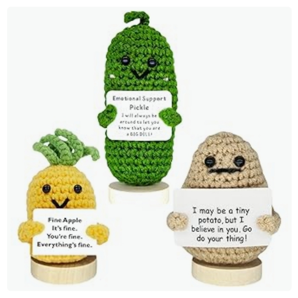 Crocheted Emotional Support Pal - Choice Of One
